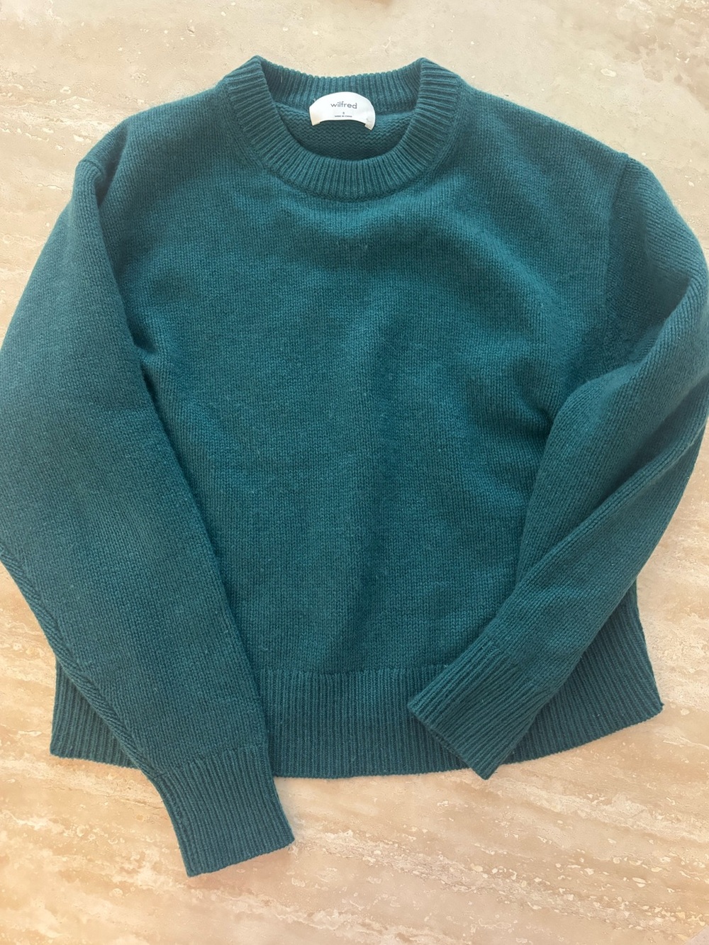 Wilfred Teal Crewneck Sweater - Women's Cashmere